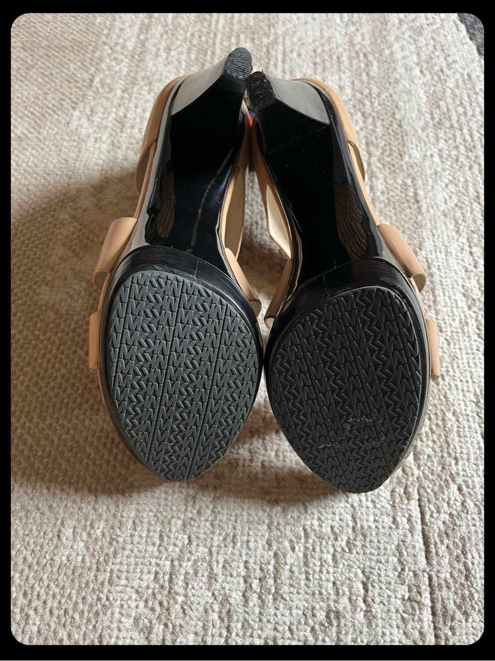 Michael Kors Nude Strappy High Heel Sandals- Size 8 - Picture 6 of 6